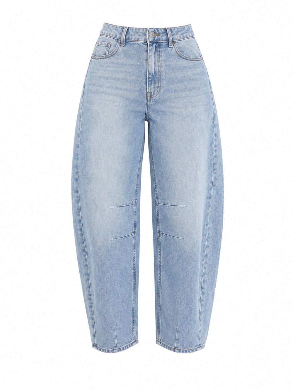 Celebrity Pink Women’s 13/31 Light Wash High Rise Barrel Leg Jeans